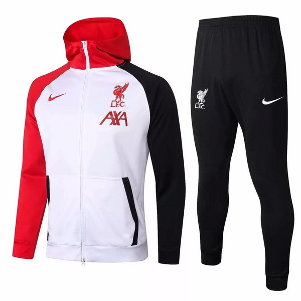 Hoodies Liverpool 2020-21 Rote Weiß Schwarz Fussballtrikots Günstig